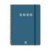 Finocam My Agenda de Espiral en Catalan - Anual 2026 - Tapa Dura Antirayaduras - Formato E10 - 171x9x212mm - Semana Vista Horizontal - Color Azul