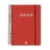 Finocam My Agenda de Espiral - Anual 2026 - Tapa Dura Antirayaduras - Formato E10 - 185x20x212mm - 1 Dia por Pagina - Color Rojo