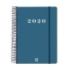 Finocam My Agenda de Espiral en Catalan - Anual 2026 - Tapa Dura Antirayaduras - Formato E10 - 185x20x212mm - 1 Dia por Pagina - Color Azul