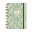 Finocam You Agenda de Espiral en Catalan - Anual 2026 - Planificador - Cierre de Goma - Formato E10 - 180x30x220mm - 1 Dia por Pagina - Tematica de Hojas