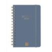 Finocam Alma Agenda - Anual 2026 - con Espiral - Formato E5 - 131x19x190mm - Semana Vista Horizontal - Color Azul