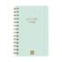 Finocam Alma Agenda en Catalan - Anual 2026 - con Espiral - Formato E5 - 131x19x190mm - Semana Vista Horizontal - Color Menta