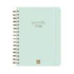 Finocam Alma Agenda - Anual 2026 - con Espiral - Formato E10 - 180x30x220mm - 1 Dia por Pagina - Color Menta