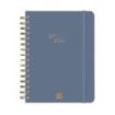 Finocam Alma Agenda en Catalan - Anual 2026 - con Espiral - Formato E10 - 180x30x220mm - 1 Dia por Pagina - Color Azul