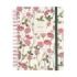 Finocam Moniquilla Agenda de Espiral en Catalan - Anual 2026 - Planificador - Cierre de Goma - Formato E10 - 155X212mm - 1 Dia por Pagina - Tematica de Flores