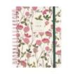 Finocam Moniquilla Agenda de Espiral en Catalan - Anual 2026 - Planificador - Cierre de Goma - Formato E10 - 155X212mm - 1 Dia por Pagina - Tematica de Flores