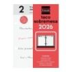 Finocam Taco de Sobremesa - Anual 2026 - 85x35x120mm - Sobremesa - Color Blanco y Rojo
