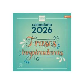 Finocam Calendario de Pared - Anual 2026 - Imagenes Variadas - 300x300mm - Espacio para Escribir - Tematica de Frases Inspiradoras
