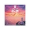Finocam Calendario de Pared en Catalan - Anual 2026 - Imagenes Variadas - 300x300mm - Espacio para Escribir - Tematica de Atardeceres Magicos