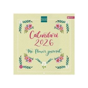 Finocam Calendario de Pared en Catalan - Anual 2026 - Imagenes Variadas - 300x300mm - Espacio para Escribir - Tematica de Flores