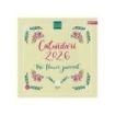 Finocam Calendario de Pared en Catalan - Anual 2026 - Imagenes Variadas - 300x300mm - Espacio para Escribir - Tematica de Flores