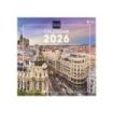 Finocam Calendario de Pared Internacional - Anual 2026 - Imagenes Variadas - 311x5x305mm - Tematica de Madrid