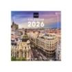 Finocam Calendario de Pared Internacional - Anual 2026 - Imagenes Variadas - 191x5x185mm - Tematica de Madrid