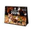 Finocam Calendario de Sobremesa Internacional - Anual 2026 - Imagenes Variadas - 210x70x155mm - Tematica de Perros