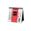 Finocam Calendario de Sobremesa en Catalan - Anual 2026 - 110x40x140mm - Numeros Grandes - Color Blanco y Rojo