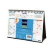 Finocam Calendario de Sobremesa - Anual 2026 - Formato S - 210x70x155mm - Espacio para Escribir - Color Azul y Blanco