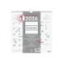 Finocam Chic Calendario de Pared - Anual 2026 - 300x5x310mm - Espacio para Escribir - Color Blanco