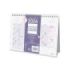 Finocam Chic Calendario de Sobremesa - Anual 2026 - 210x70x155mm - Espacio para Escribir - Color Morado