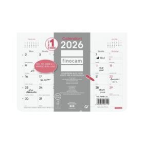 Finocam Chic Calendario Imantado en Catalan - Anual 2026 - Bloc Encolado - 210x6x150mm - Espacio para Escribir - Color Blanco