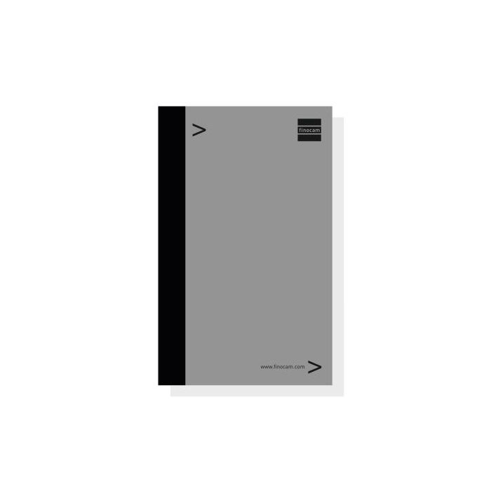 Finocam Bloc de Notas para Agendas Duo - Formato E5 - 117x5x181mm - Color Gris