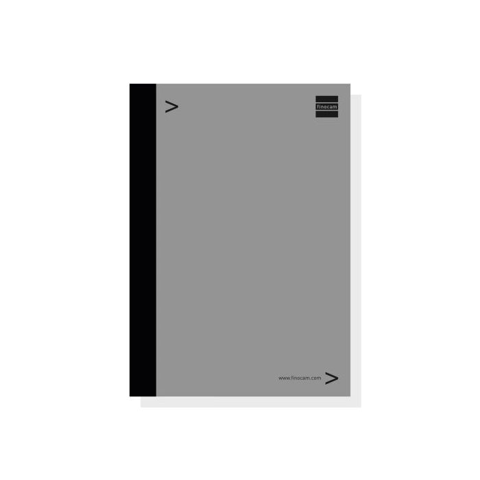 Finocam Bloc de Notas para Agendas Duo - Formato E10 - 155x5x215mm - Color Gris