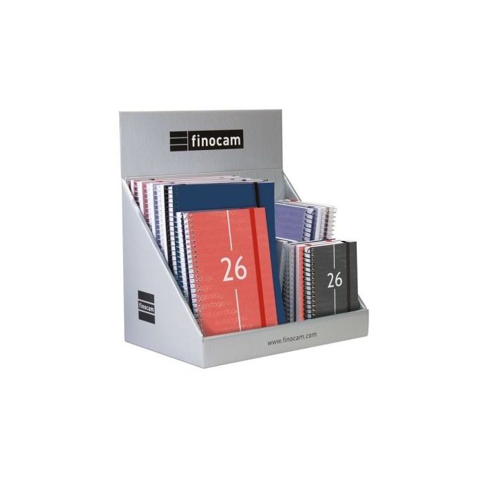 Finocam Pack de 25 Agendas Surtidas - Anual 2026 - Semana Vista - Color Surtidos