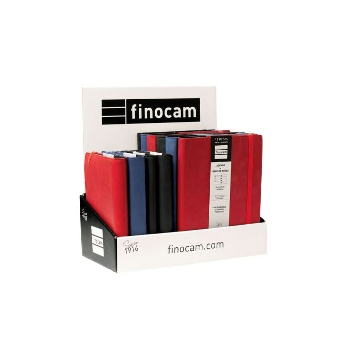 Finocam Duoband Expositor con 10 Agendas Surtidas en Catalan - Anual 2026 - Formato Surtidos - Color Surtidos