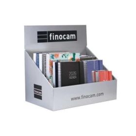 Finocam Expositor con 30 Agendas de Espiral Surtidas en Catalan - Anual 2026 - Color Surtidos