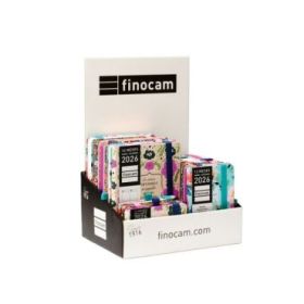 Finocam Minimal Design Expositor con 12 Agendas en Catalan - Anual 2026 - Color Surtidos