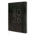 Finocam Flexi Lisa Agenda en Catalan - Anual 2026 - Tapa Blanda - Formato FA5 - 151x13x214mm - Semana Vista en Vertical - Color Negro