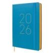 Finocam Flexi Lisa Agenda - Anual 2026 - Tapa Blanda - Formato FA5 - 151x23x214mm - 1 Dia por Pagina - Color Azul