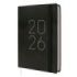 Finocam Flexi Lisa Agenda - Anual 2026 - Tapa Blanda - Formato FA5 - 151x23x214mm - 1 Dia por Pagina - Color Negro