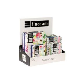 Finocam Flexi Joy Expositor con 15 Agendas Surtidas en Catalan - Anual 2026 - Tapa Blanda - Color Surtidos