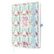 Finocam Capri Agenda Internacional - Anual 2026 - Formato FA5 - 153x23x214mm - 1 Dia por Pagina - Tematica de Flores
