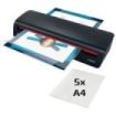 GBC 240HS Home Office A3 Plastificadora - Calentamiento en 2 Minutos - Desde Documentos de Identidad hasta Documentos A3 - Compatible con Bolsas de 75 a 125 micras - Color Negro /Rojo