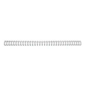 GBC Wirebind Pack de 100 Alambres de Encuadernacion 8mm para Paso 3:1 Redondo o Cuadrado - Formato A4 - Para 34 Orificios - Encuaderna hasta 70 Hojas - Color Plata