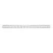GBC Wirebind Pack de 100 Alambres de Encuadernacion 8mm para Paso 3:1 Redondo o Cuadrado - Formato A4 - Para 34 Orificios - Encuaderna hasta 70 Hojas - Color Plata