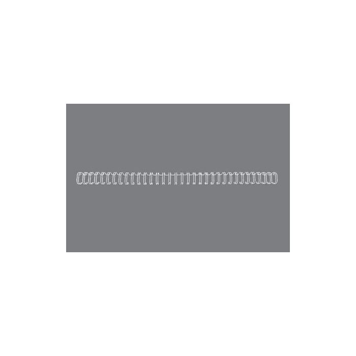 GBC Wirebind Pack de 100 Alambres de Encuadernacion 9.5mm para Paso 3:1 Redondo o Cuadrado - Formato A4 - Para 34 Orificios - Encuaderna hasta 70 Hojas - Color Blanco