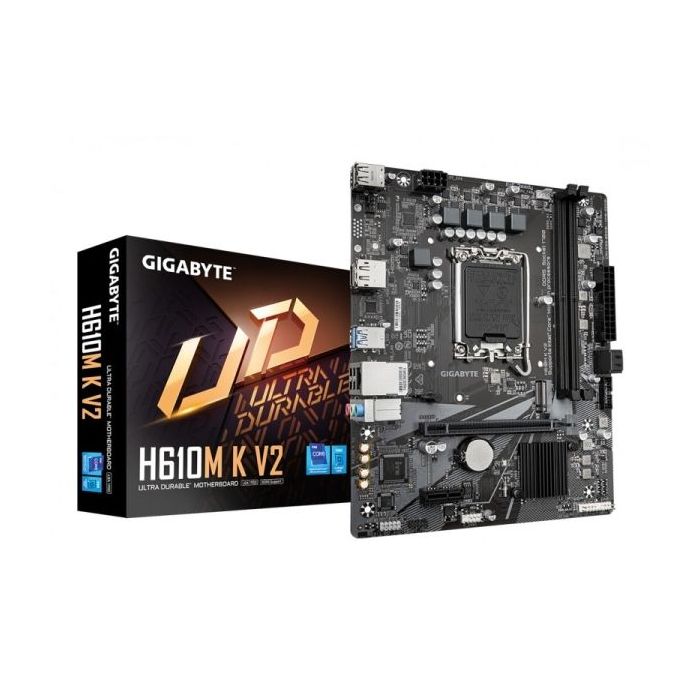 Gigabyte H610M H V2 Placa Base Intel 1700 - 2x DDR5 - HDMI, DisplayPort - MicroATX