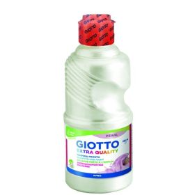 Giotto Extra Quality Pearl Tempera - 250ml - Lispa para el Uso - Botella Bio Pet - Color Blanco