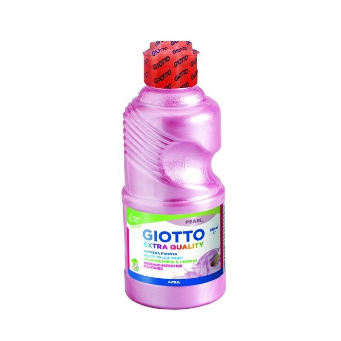 Giotto Extra Quality Pearl Tempera - 250ml - Lispa para el Uso - Botella Bio Pet - Color Magenta