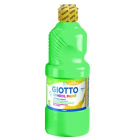 Giotto School Paint Tempera - 500ml - Lista para el Uso - Super Lavable - Botella Bio Pet - Color Turquesa