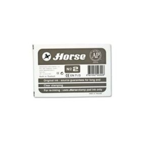 Horse Tampon Metalico Nº2 - Facil de Recargar - Resistente y Duradero - Color Negro