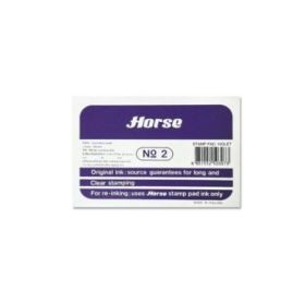 Horse Tampon Metalico Nº2 - Facil de Recargar - Resistente y Duradero - Color Violeta