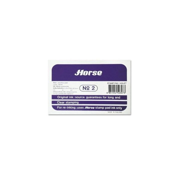Horse Tampon Metalico Nº2 - Facil de Recargar - Resistente y Duradero - Color Violeta