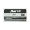 Horse Tampon Metalico Nº1 - Facil de Recargar - Resistente y Duradero - Color Negro