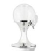 Innovagoods Ball Dispensador Refrigerante para Bebidas - Capacidad 3.5L - Compartimento para Hielo - Facil Limpieza - Deposito Transparente - Libre de BPA - 24x42cm - Color Cromado
