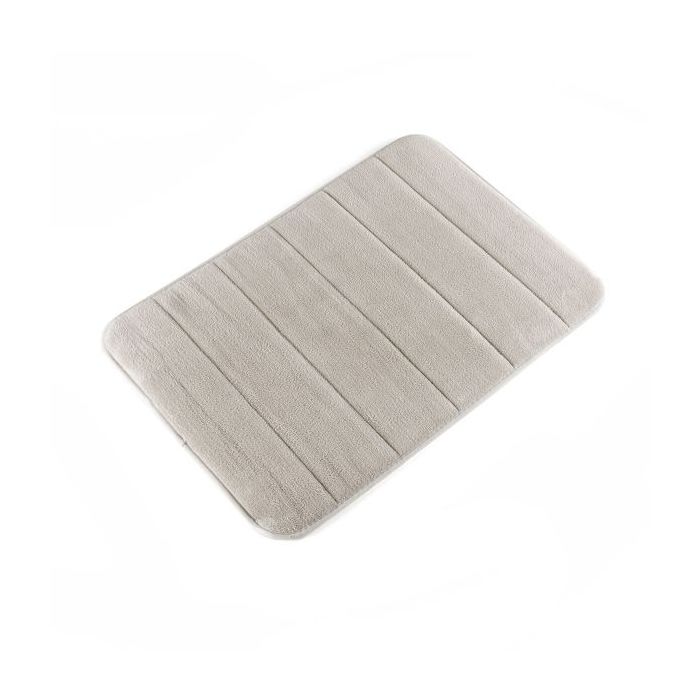 Innovagoods Alfombra de Aseo Viscoelastica - Antideslizante - Superabsorbente - Facil Limpieza - 55x40x1cm - Color Blanco