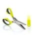 Innovagoods Tijeras de Cocina Multicorte con 5 Cuchillas - Ergonomico - Facil Limpieza - Incluye Cepillo - Color Verde