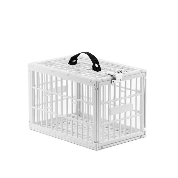 Innovagoods Food Safe Jaula de Seguridad para Neveras - Polipropileno - Cierre con Combinacion - Asa de Transporte - 28x19x19cm - Color Blanco